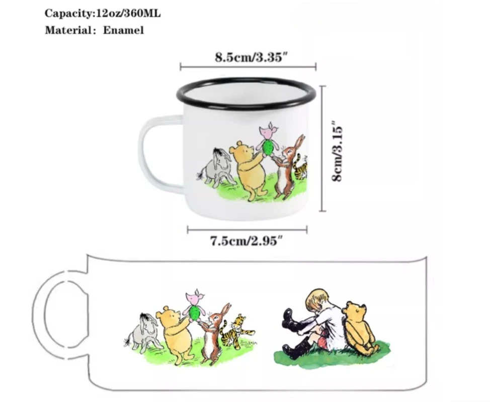 Funny Cartoon Tmall Enamel Mugs Camping Enamel Mug Adventure Campfire Party Beer Juice Cup Mountain Handle Cups Gifts For Camper 6