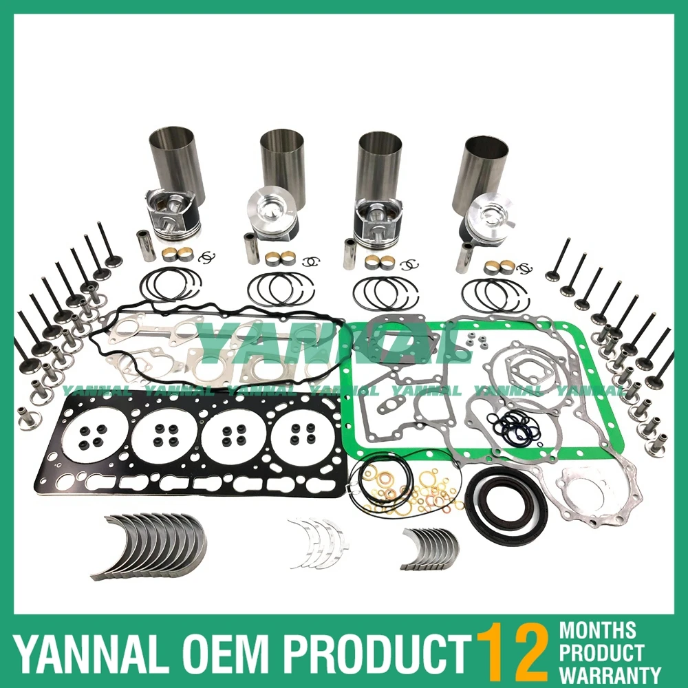 New Aftersale Service V3300 Direct Injection Engine Rebuild Kit STD For Kubota BOBCAT S220 S250 S300