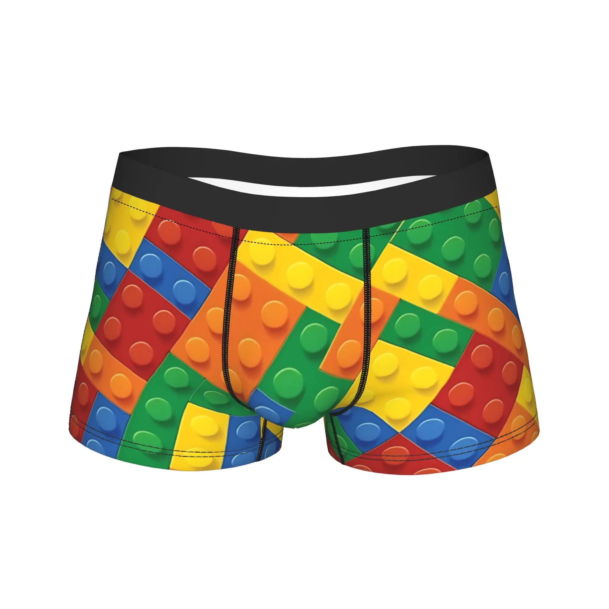 

Кирпичи, блоки, игрушки, диагональное нижнее белье, дышащие трусы, трусы-боксеры с принтом для мужчин, 3D чехол, боксеры большого размера