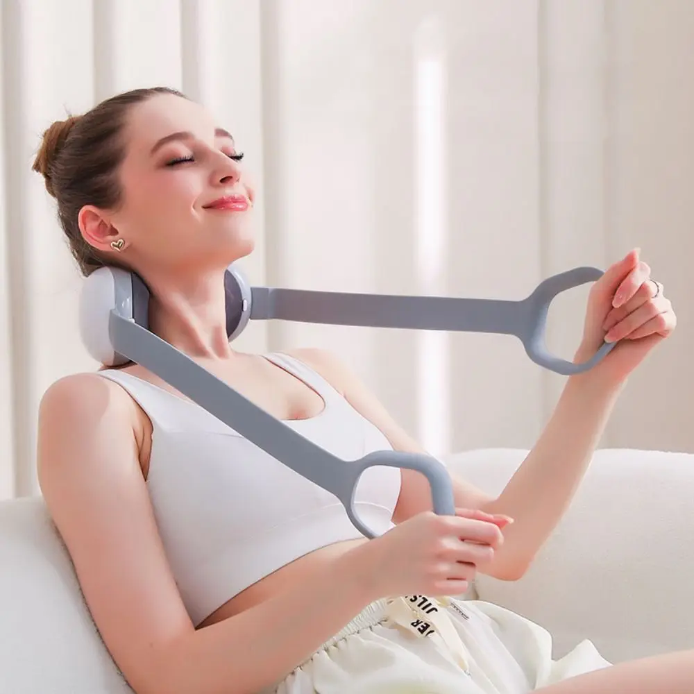 أداة تدليك عنق الرحم المحمولة 3 مستويات حرارية شاشة الكريستال السائل مدلك الرقبة الصغيرة مع مقبض مريح مدلك الظهر الكهربائية #3