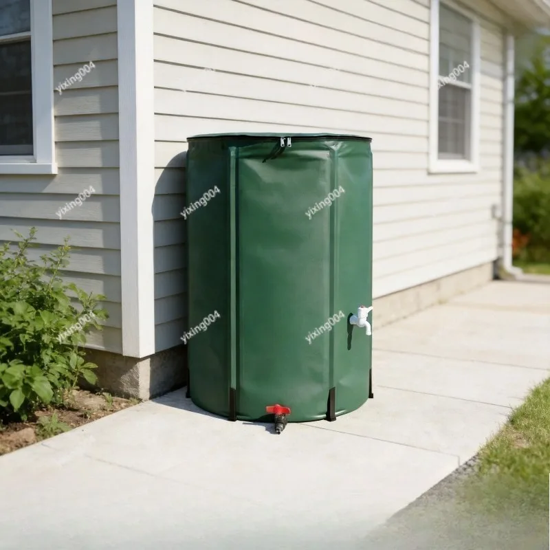 Foldable Rain Water Barrel, Multi-function Water Collection Tank for Garden Outdoor Yard