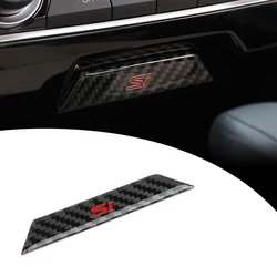 Carbon Fiber Decals For Honda Civic 10th Gen 2020 2019 2018 2017 2016 Car Storage Box Cover Sticker Trims Interior Accessories