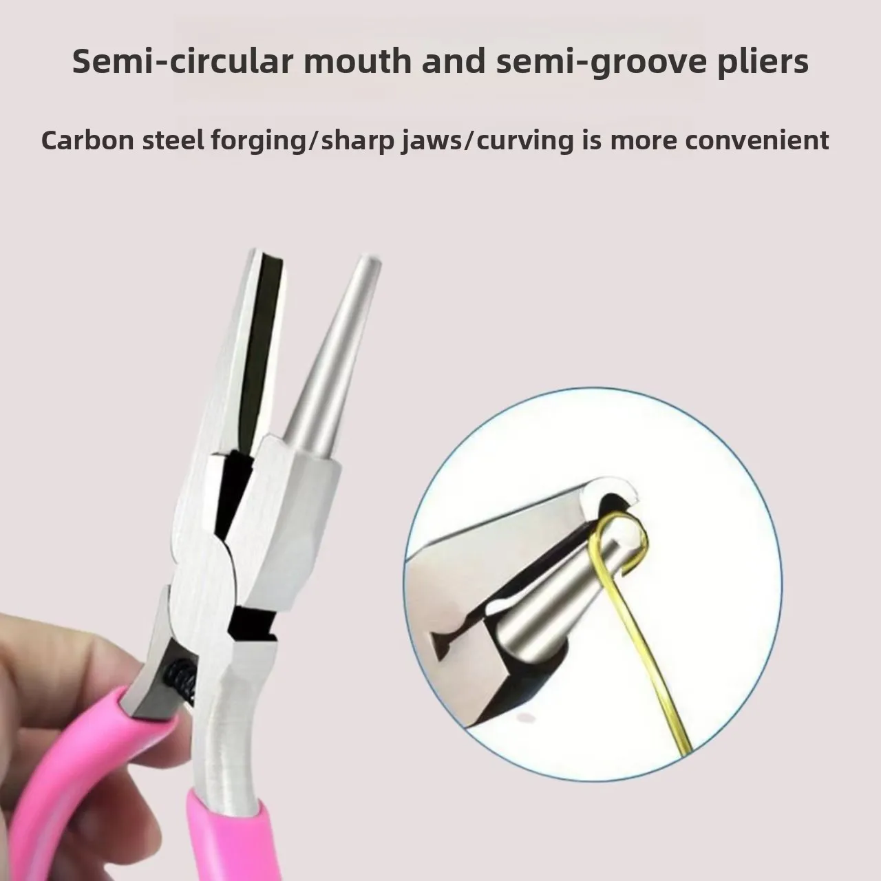 Multifunctional Semi-circular Mouth Wire Pliers Nine Needle Shaping Pliers Copper Bending Tool