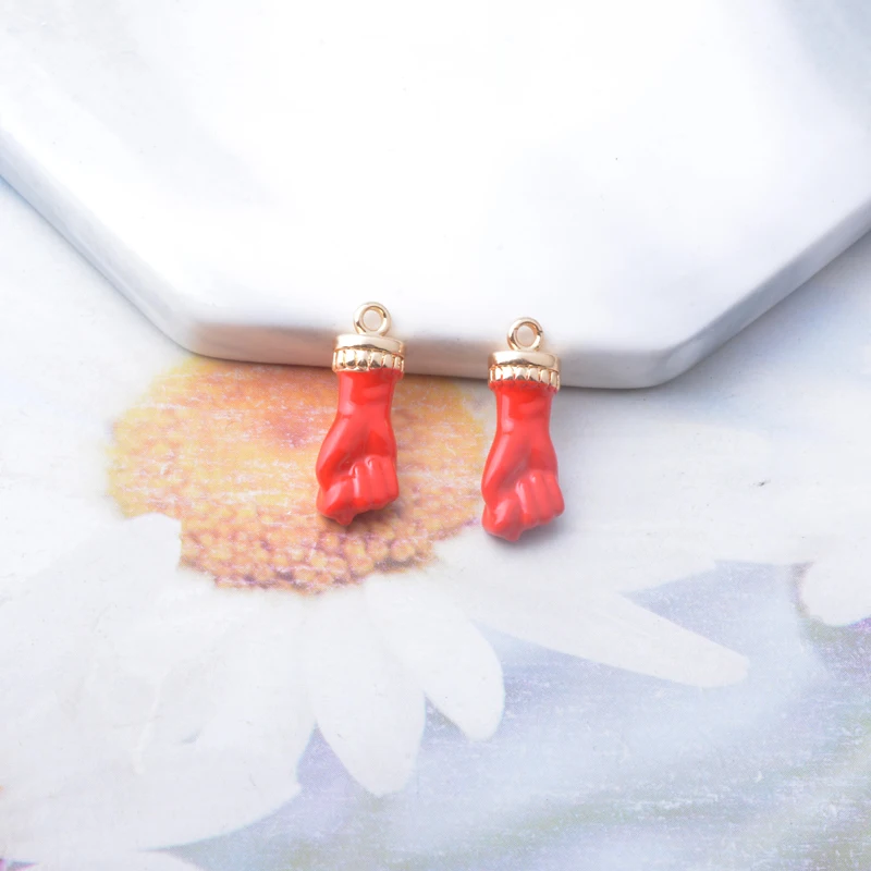 6 Stück bunte, goldene, zweiseitig emaillierte Kupferanhänger mit Tropfen-Design für DIY-Schmuck- und Ohrringherstellung – Detail 4