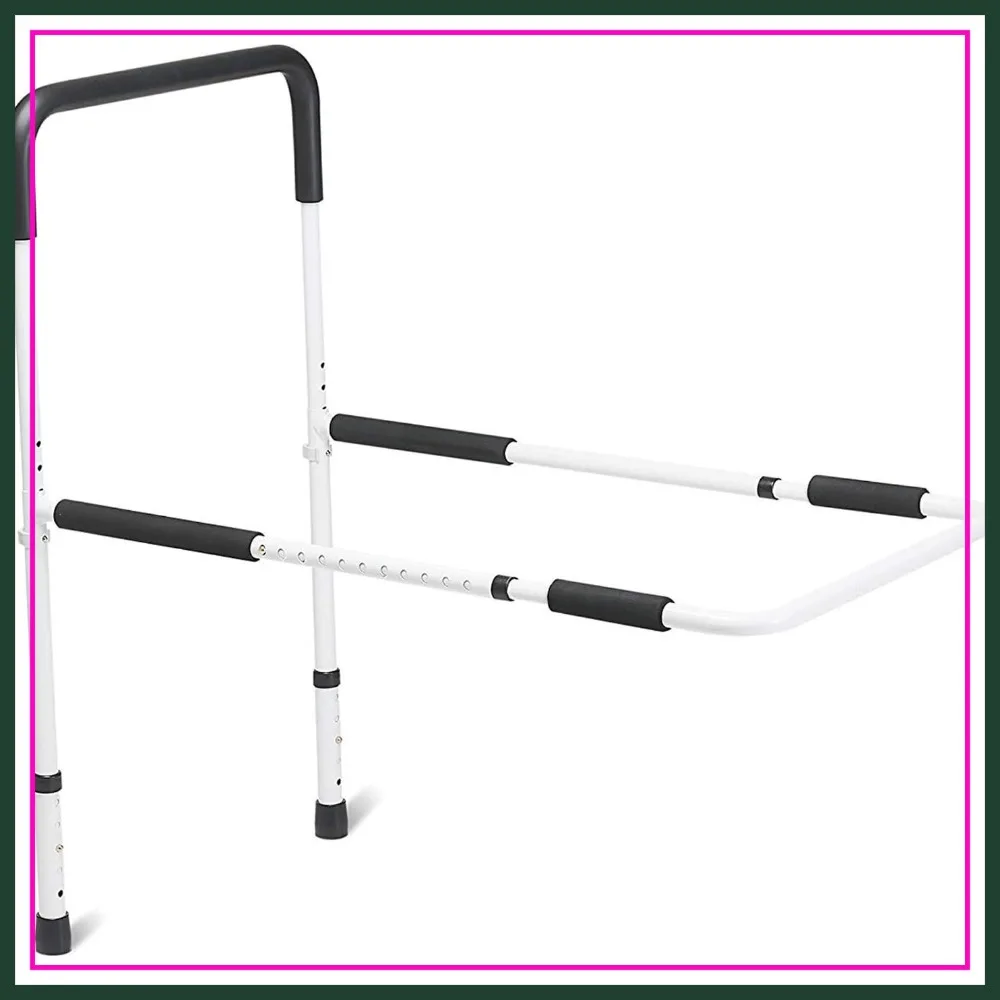 Adjustable Bed Rail for Elderly, Tool Free Assembly, Bed Assist Rail