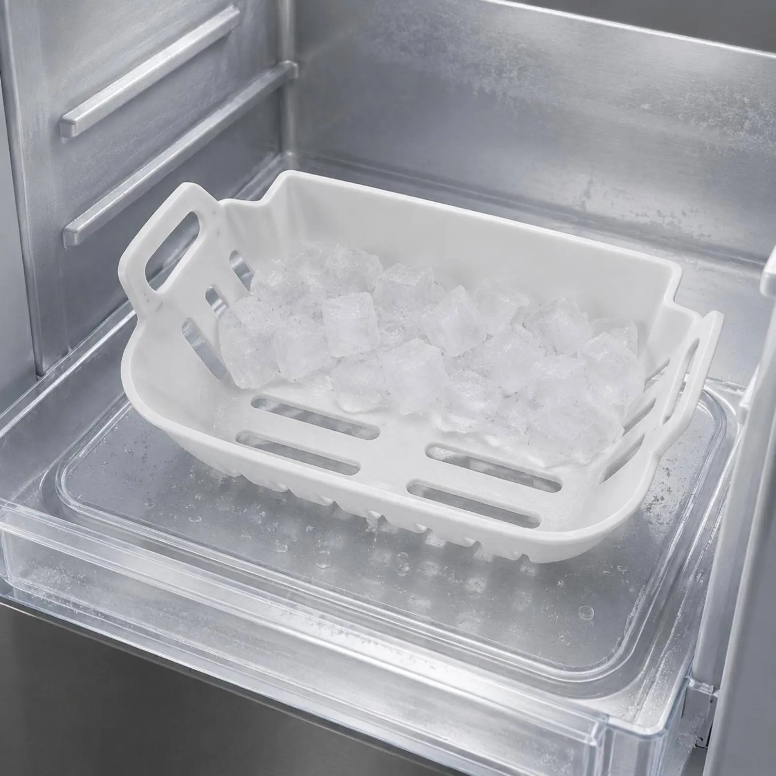 Cesto de Gelo Substituível Resistente a Baixas Temperaturas, Peça de Eletrodoméstico, Instalação sem Ferramentas, Seguro para Alimentos