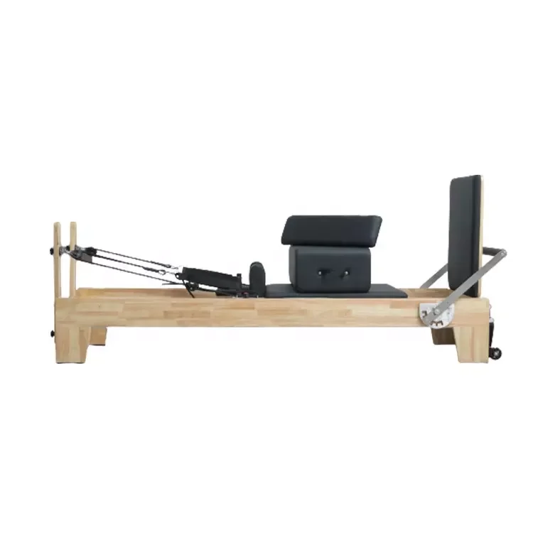 Customized Solid Wood Eco-Friendly Pilates Yoga Machine Reformer Cheongar Brand For Universal Use Body Shape