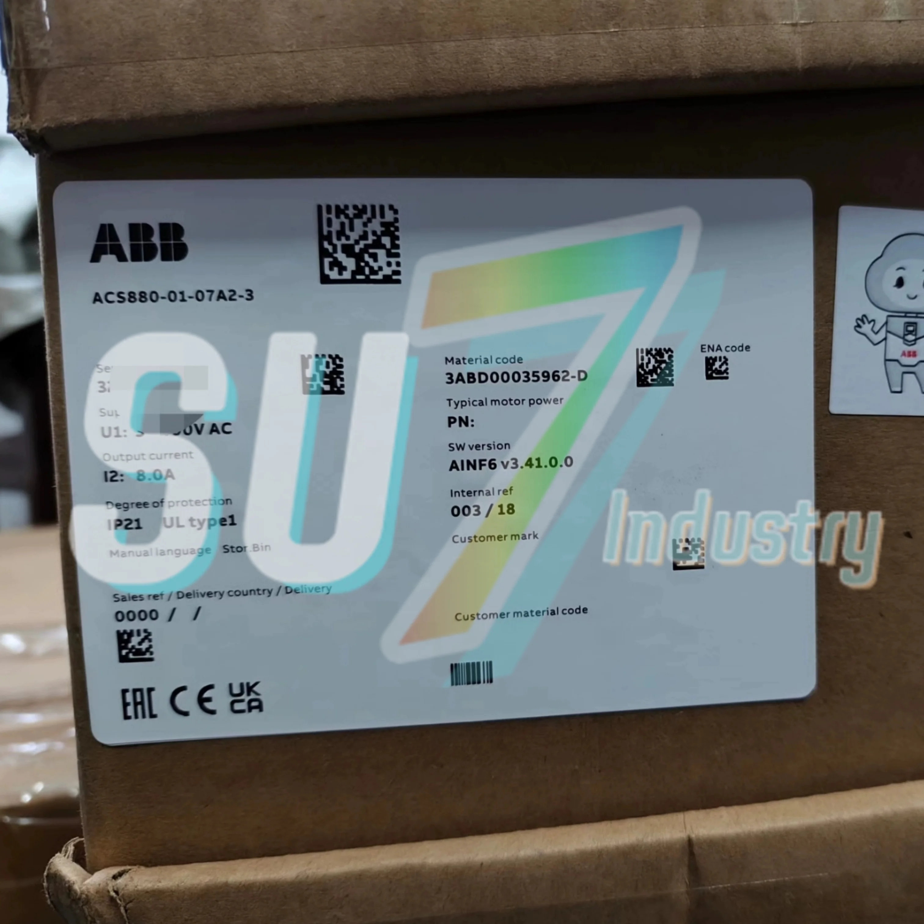 

Преобразователь частоты ACS880-01-07A2-3 ACS880-01-09A4-3 Новый оригинал
