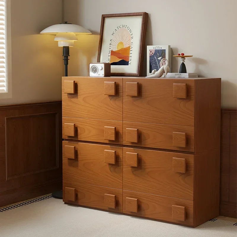 ZHigh-end Luxury Solid Wood Card Door Cabinets, Second-hand Double-layer Storage Cabinets, Living Room And Bedroom FurnitureZ
