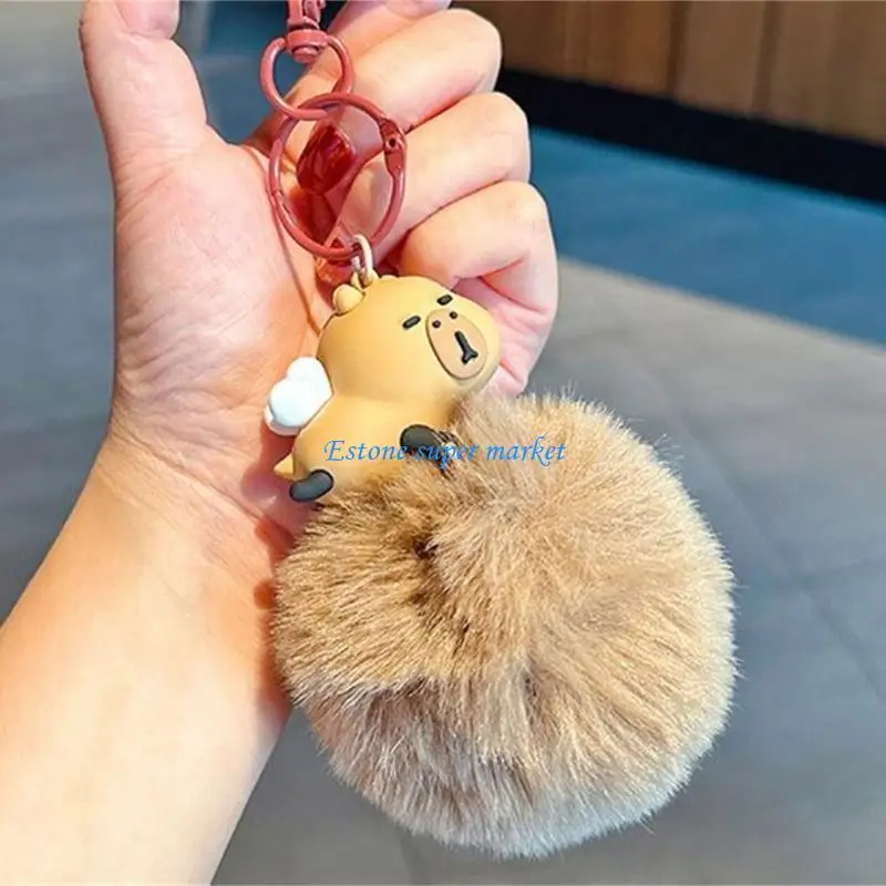 090B محاكاة كابيبارا المفاتيح لملحقات آلة لعبة هدية جوائز كرنفال للأطفال على ظهره هدية عيد الحب #2