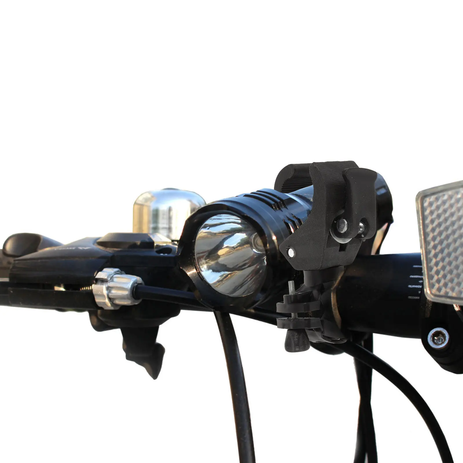 

2pcs Bike Holder Sturdy Plastic Rotatable Mount Bike Light Clip For Bicycle Lamp Night Riding Cycling Storage Rack
