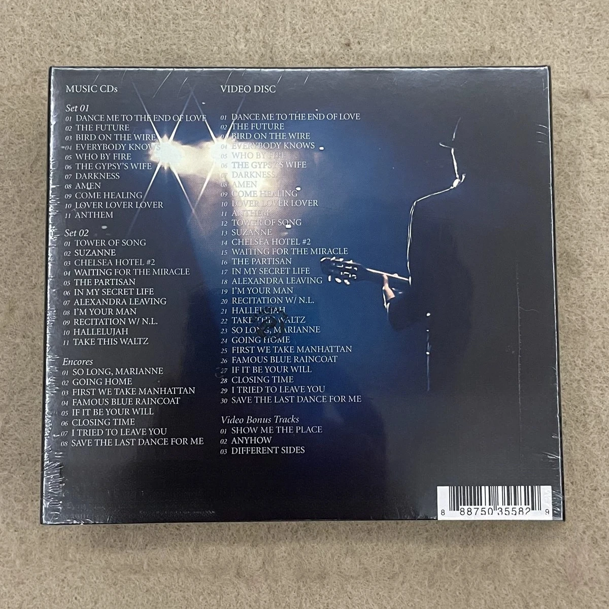 ليونارد كوهين لايف في دبلن 3CD+DVD - الخالدة الشعبية-روك لايف كلاسيك - غناء عميق مميز لمحبي الموسيقى وجميعها