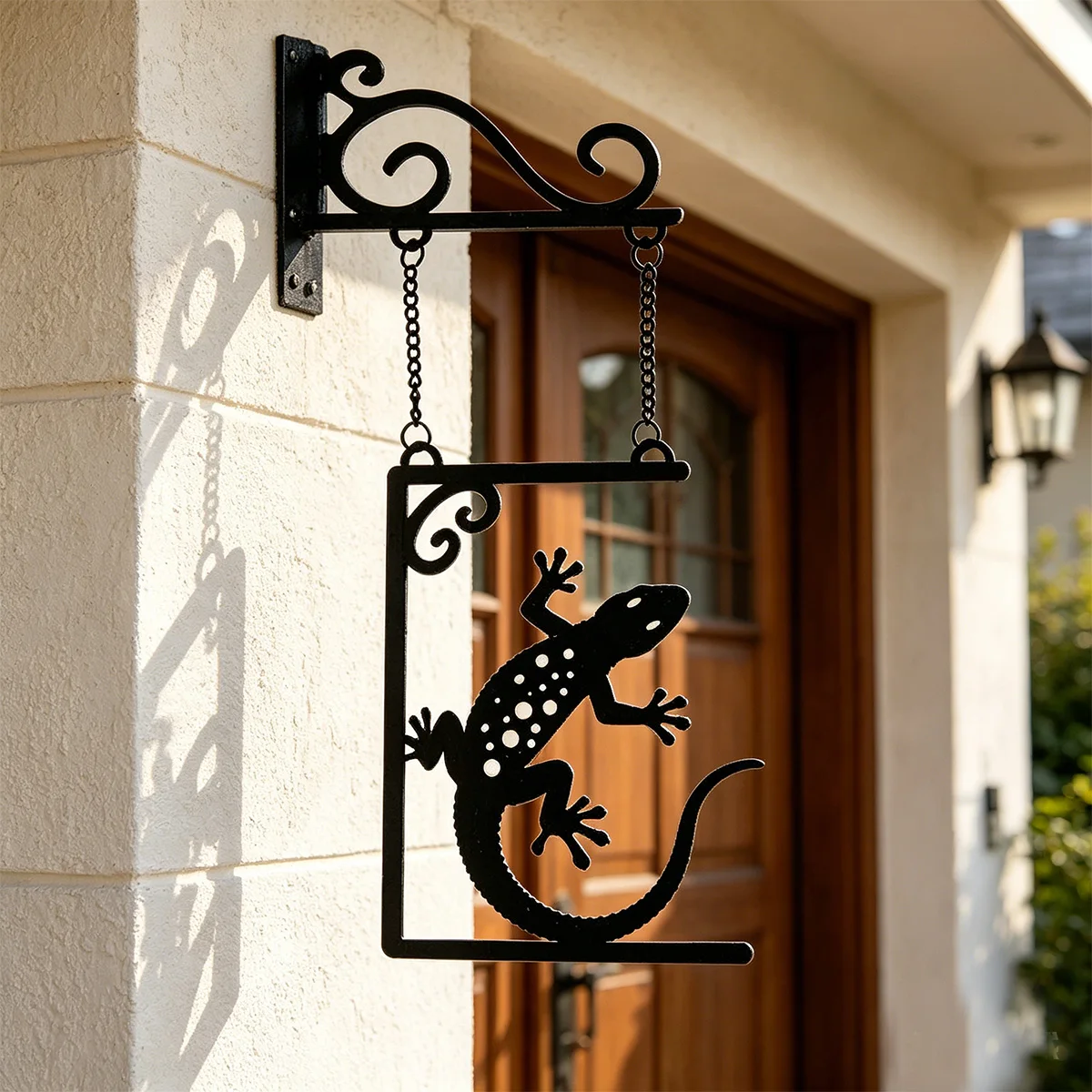 1Pc Wrought Iron Wall Hanging Decoration, Outdoor Wall Decoration, Courtyard/Terrace Wall Decoration, Suitable for Entrance Walls/Courtyards/Terrace Walls, Fence Decoration.