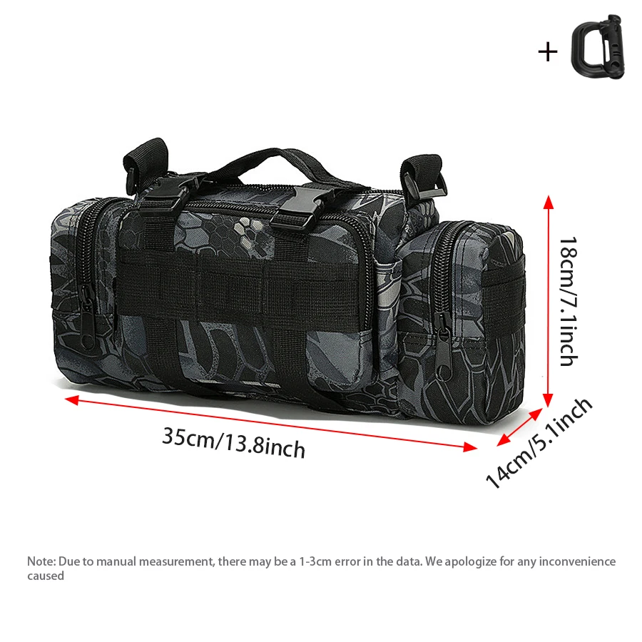 Multifunktionale Outdoor-Sport-Hüfttasche, Tasche für Fotoausrüstung, tragbar und verschleißfest zum Wandern und Radfahren – Detail 1