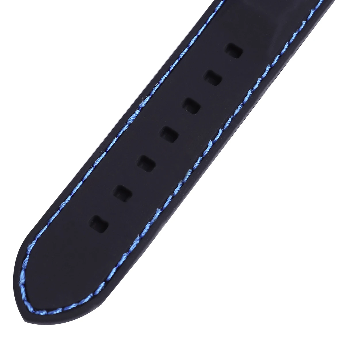 

24mm Waterproof Watch Strap Diving Straps Smooth Texture Black Blue Durability Fits Most