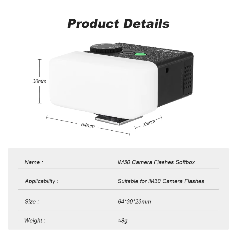 فلاش الناشر كاميرا Speedlite فلاش سوفت بوكس الناشر ل Godox IM30