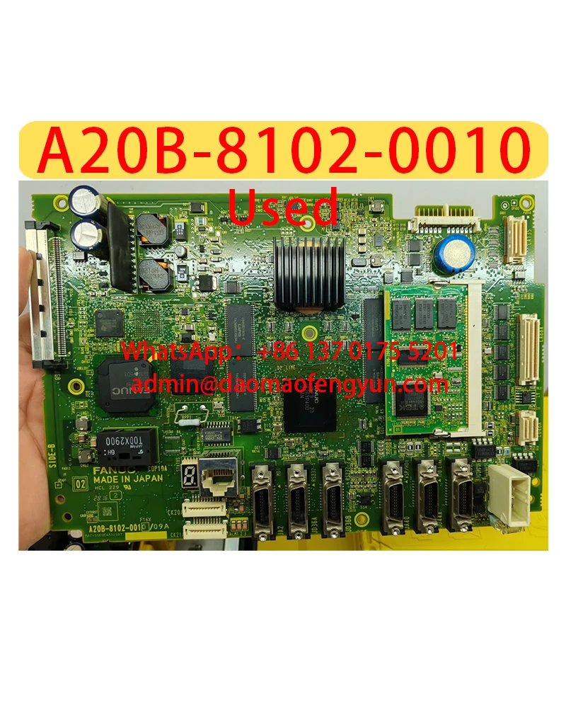 A20B-8102-0010 Used 0i-MF/TF Mainboard Tested ok，Fast shipping，A20B 8102 0010