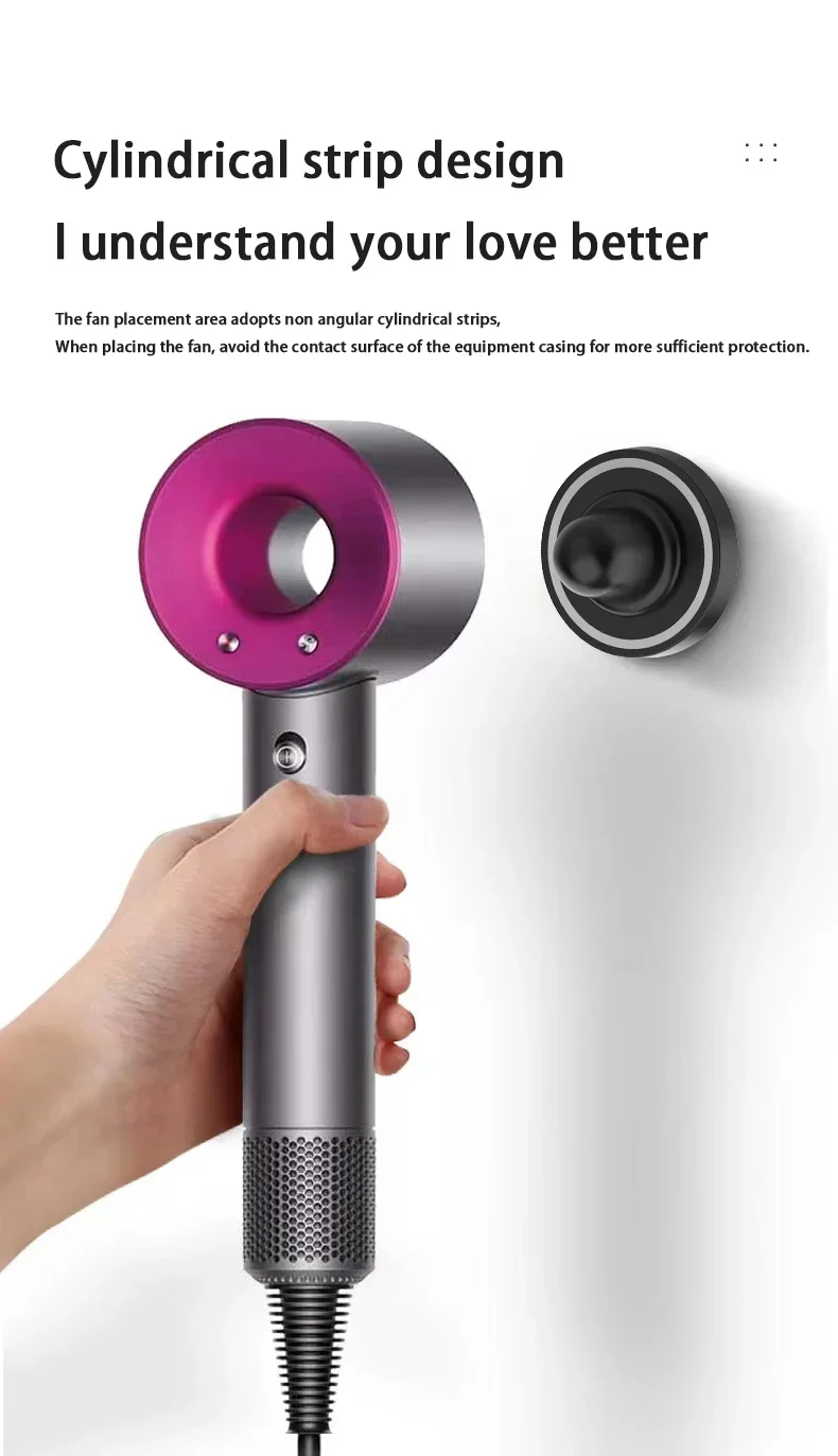 For Dyson Hair Dryer Holder Magnetic Wall Dryer Cradle Wall Mount Bracket Bathroom Accessories Toilet Blower Holder Shelf