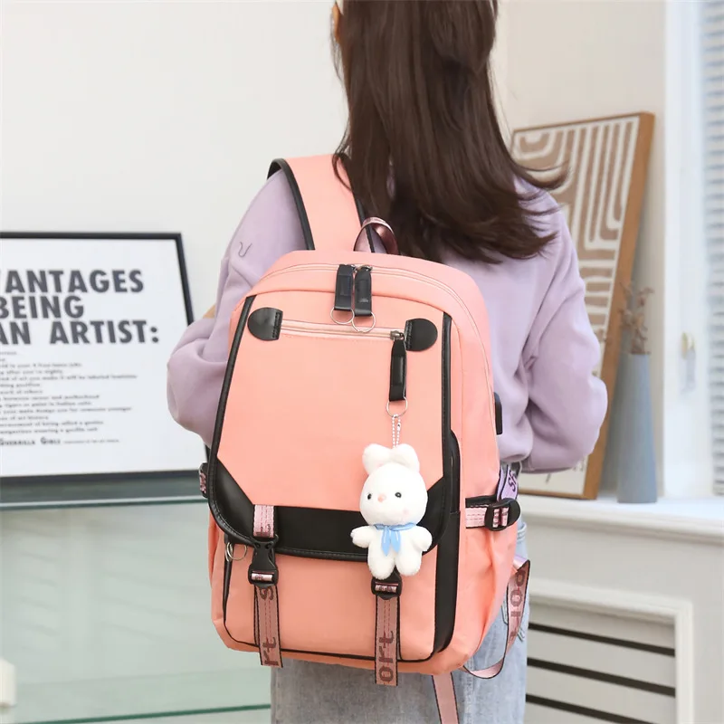 Mochila Escolar Kawaii para Meninas, Sacos De Crianças Bonitos, Bookbag Impermeável, Grande Bolsa De Ombro De Viagem, Adolescentes Estudante universitário