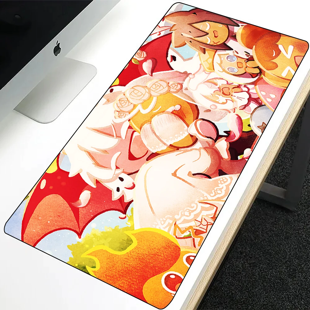 Cookie Run Mousepad HD Printing Computer Gamers Locking Edge Non-slip Mouse Pad XXL90x40cm Keyboard PC Desk Pad