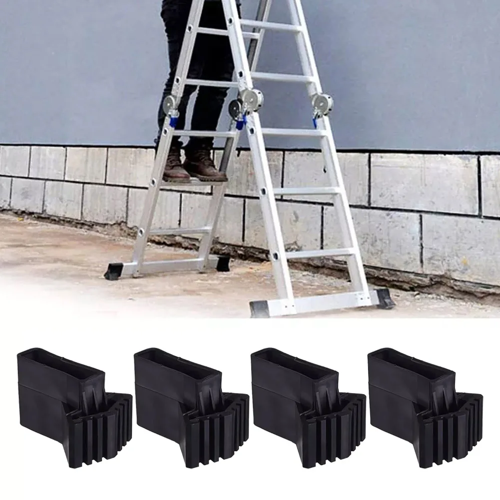 4Pcs/6Pcs Replacement Non Slip Rubber Folding Ladder Leg Feet Pads Foot Covers Chair Legs Telescoping Ladder Protective Pad Feet