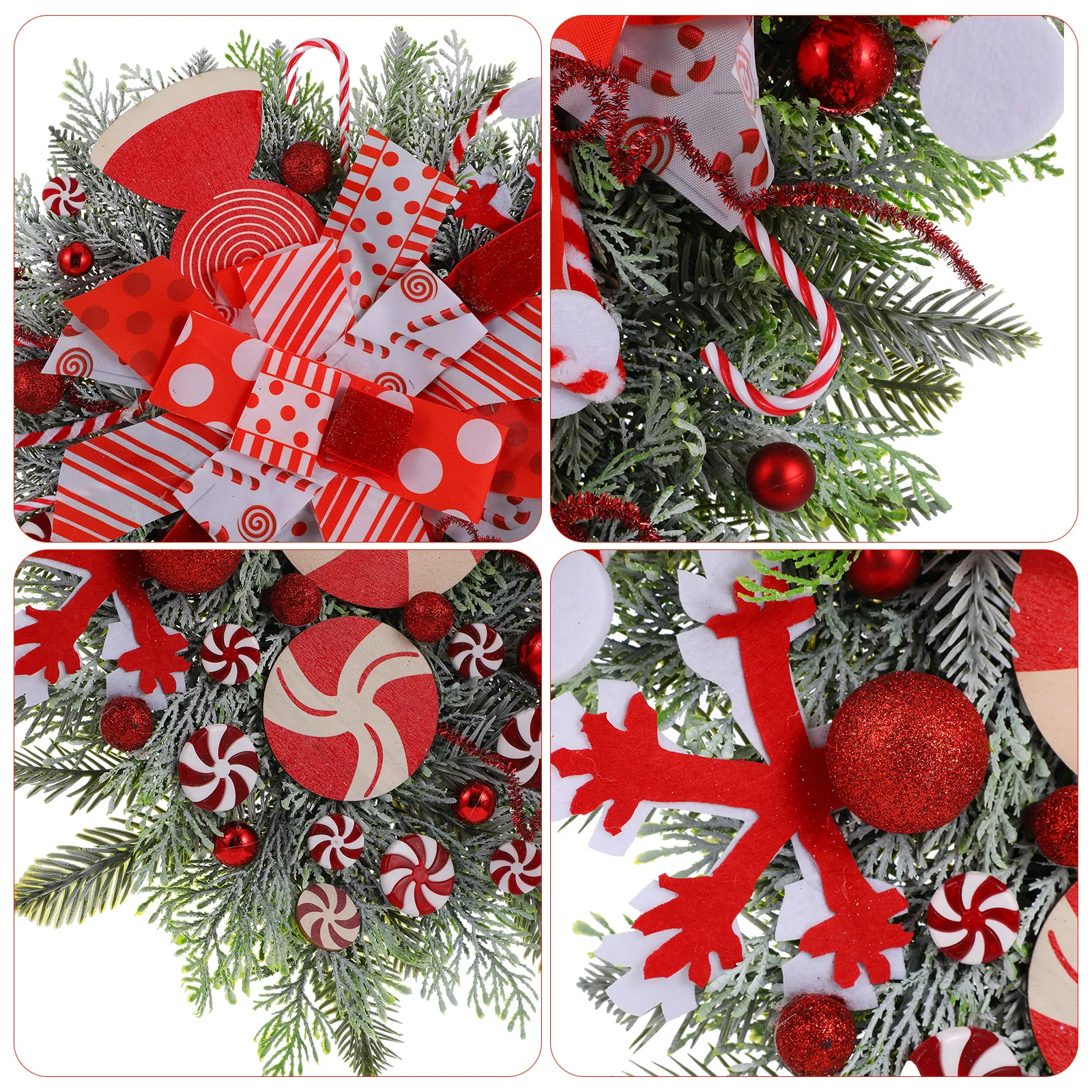 إكليل باب عيد الميلاد رأسًا على عقب شجرة قلادة معلقة على الحائط ديكور عيد الميلاد البلاستيك احتفالي مكتب المنزل #1