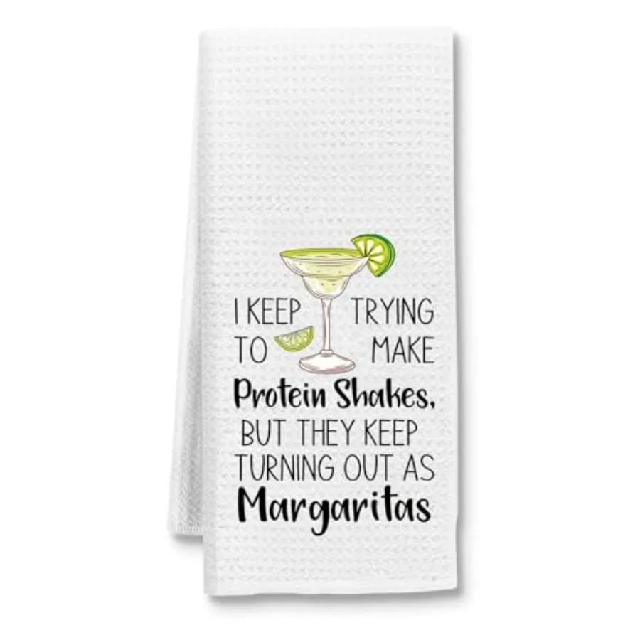 

Я пробуждаю, чтобы сделать протеиновый ша. Забавные кухонные полотенца для посуды. Кухонный мешок для муки. Чайные полотенца для мамы, бабушки, дня рождения.