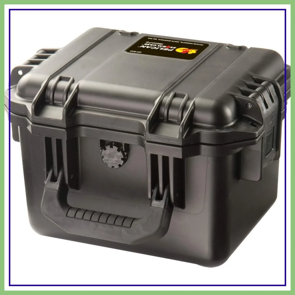 

Large Waterproof Hard Case with Foam for Tools, Camera, Drone (Black)