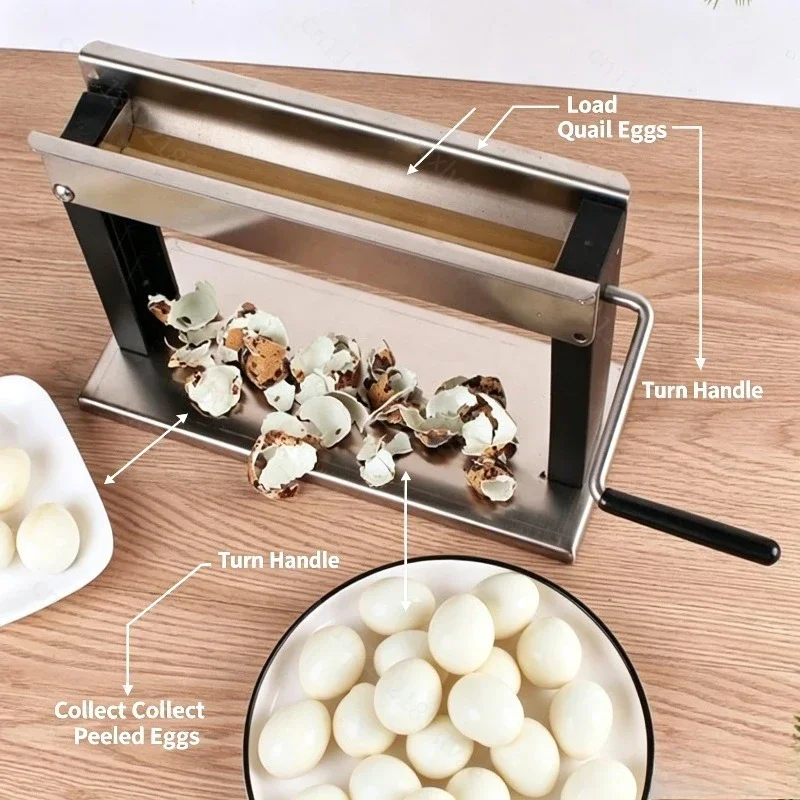 Portable Hand Rolling Manual Quail Egg Huller Fast Shell Removing Peeling Tool Household Kitchen Food Processing Equipment