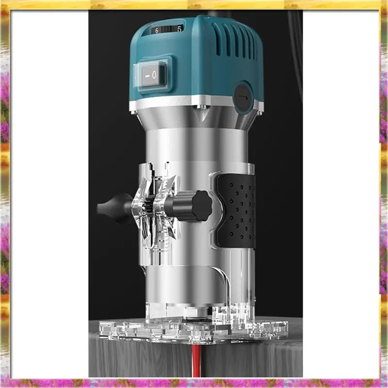 Easy Use CNC Cutting, Milling And Slotting Machines Compatible 6-Speed 800W Trimming Machine For Woodworking, EU Plug
