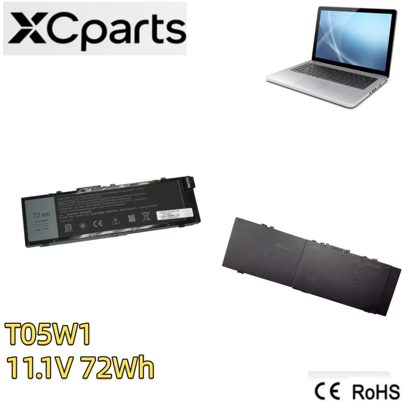 

Новый 6-элементный аккумулятор для ноутбука T05W1, 72 Втч, 11,1 В для Dell Precision 15 7510 7520 17 7710 7720 M7510 M7710 MFKVP 451-BBSE GR5D3