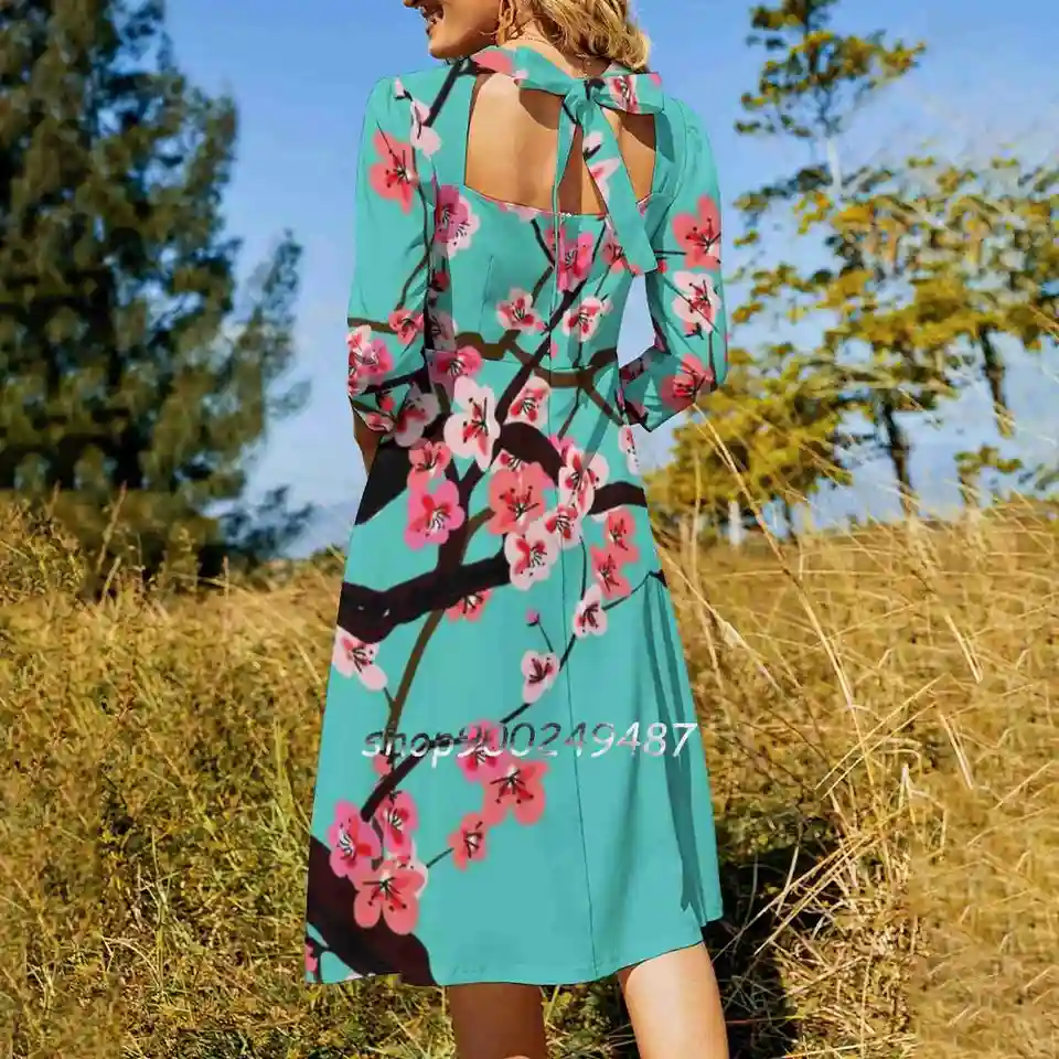 arizona tea prom dress Vaporwave-Arizona Iced Tea ( Aesthetic ) Sweetheart Knot Flared Dress  Fashion Design Large Size Loose Dress Vaporwave Arizona