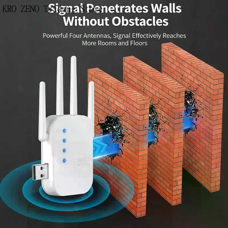 🔝WIFI Extender  WiFi Router Long Range Signal Booster Router 300Mbps Wireless Repeater 2.4G WiFi Signal Extender Amplifier✨