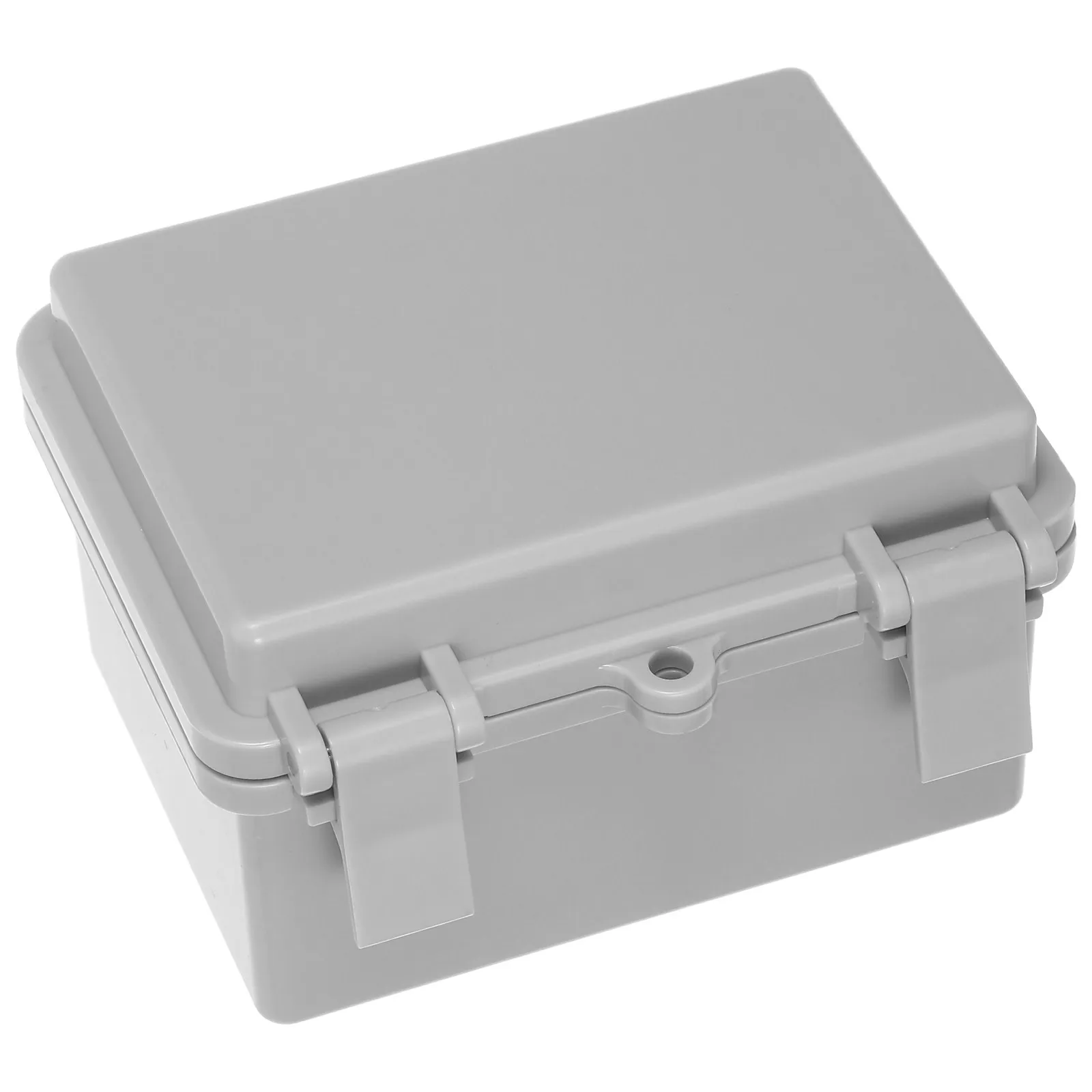 1Set Plastic Weatherproof Junction Box Outdoor Waterproof Electrical Enclosure Project Case Hinged Cover Mounting Screws