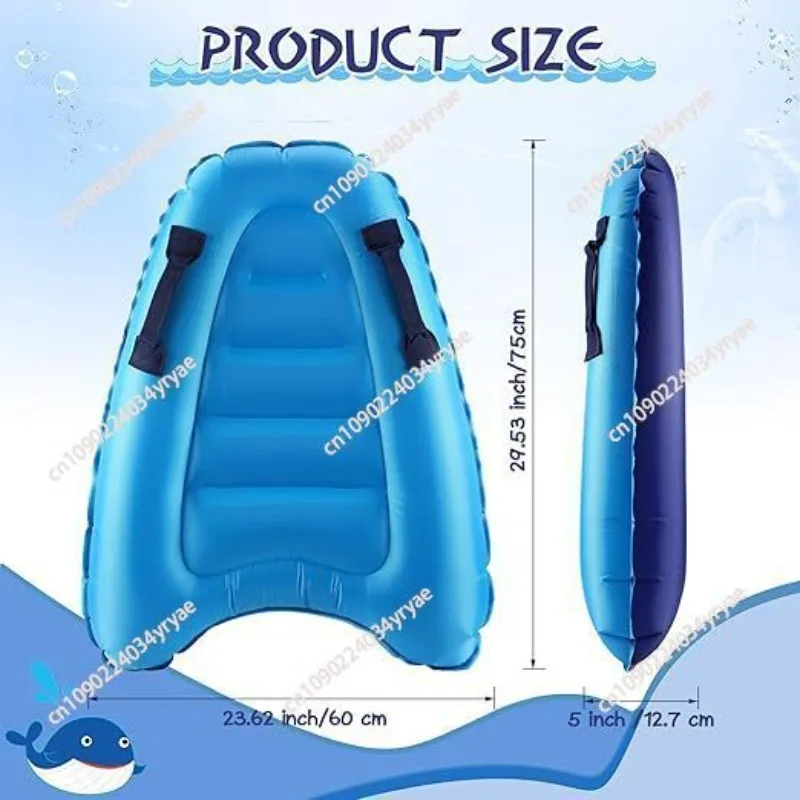 

PVC inflatable surfboard thickened double handle sea surfboard summer water children's surfboard