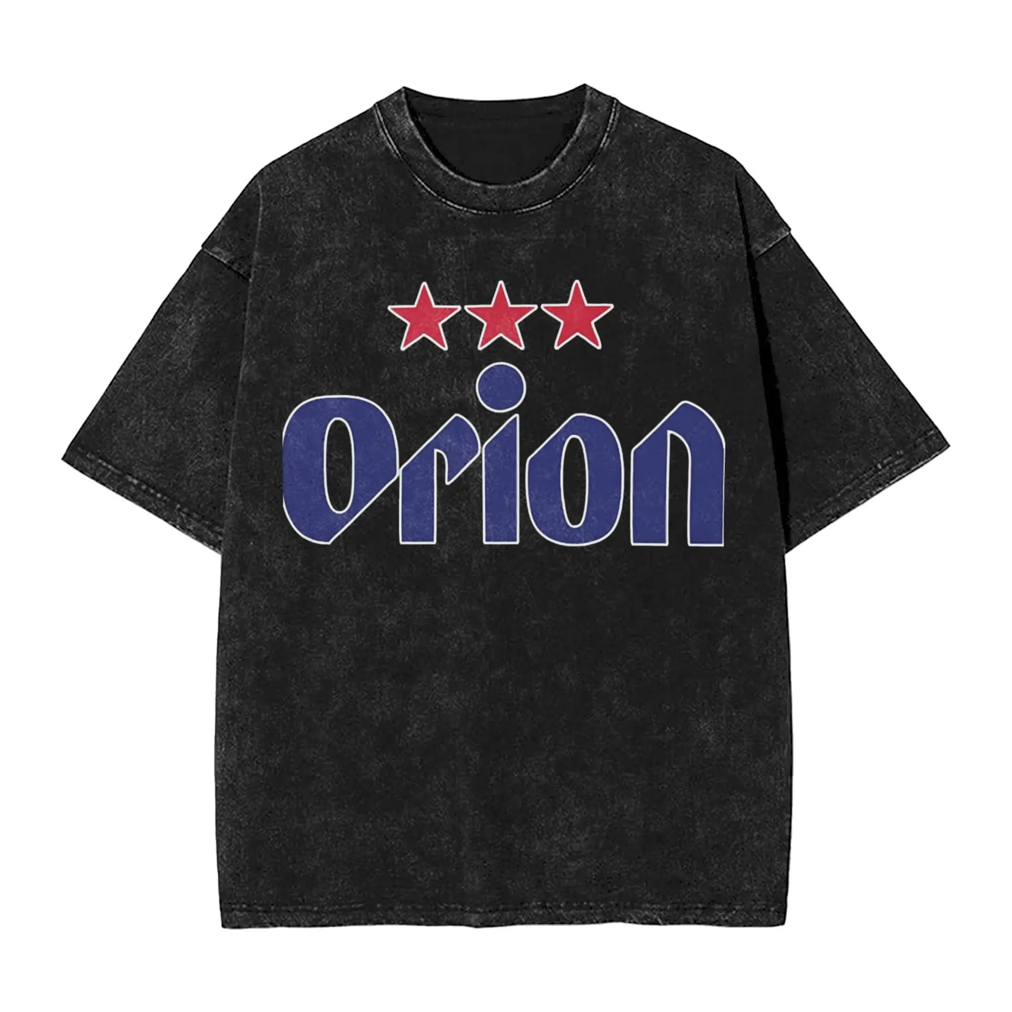 

Футболки с логотипом Orion Beer, потертая уличная футболка с короткими рукавами в стиле хип-хоп, новинка для мужчин и женщин, топы, уличная одежда, футболки с принтом