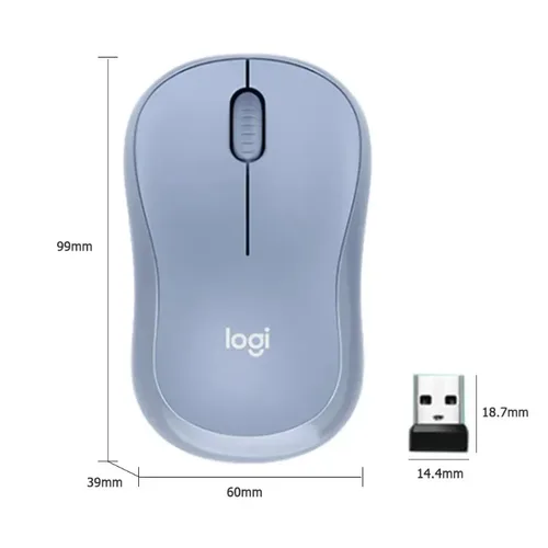 Imagen 2 del producto Ratón Inalámbrico Silencioso Logitech M221, Ergonómico, Óptico USB, Plug and Play, Clic Silencioso para PC, Portátil, Hogar y Oficina
