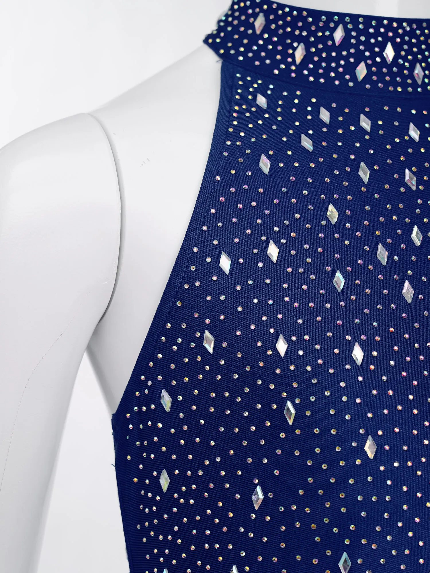 Kinderen Meisjes Latin Jazz Dans Turnpakje Omzoomd Jumpsuit Prestaties Kostuum met Fringe en Strass Kunstschaatsen Danskleding