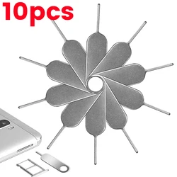 10/1Pcs Universal Eject Sim Card Tray Open Pin Needle Key Tool for iPhone 14 Samsung Xiaomi Mobile Phones Sim Cards Accessories