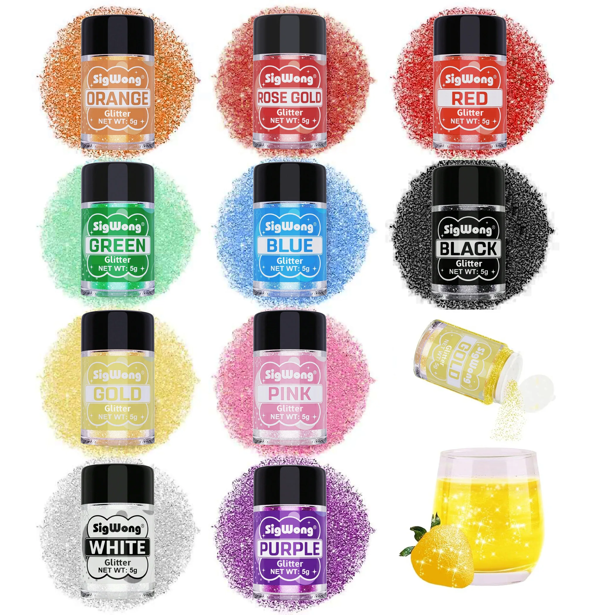 Glitter Powder,Glitter for Drinks,Cookie Decorating Supplies,Cocktails,Cake,Baking,Chocolates,birthday Decoration Tools toppers