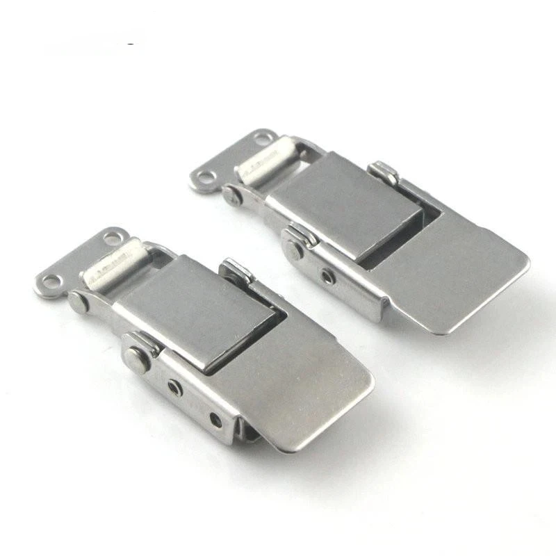 Metal Spring Toggle Latch Lock Jewelry Box Buckle Hasp Clasp With Screws Furniture Hardware For Wooden Suitcase, Tool Boxes