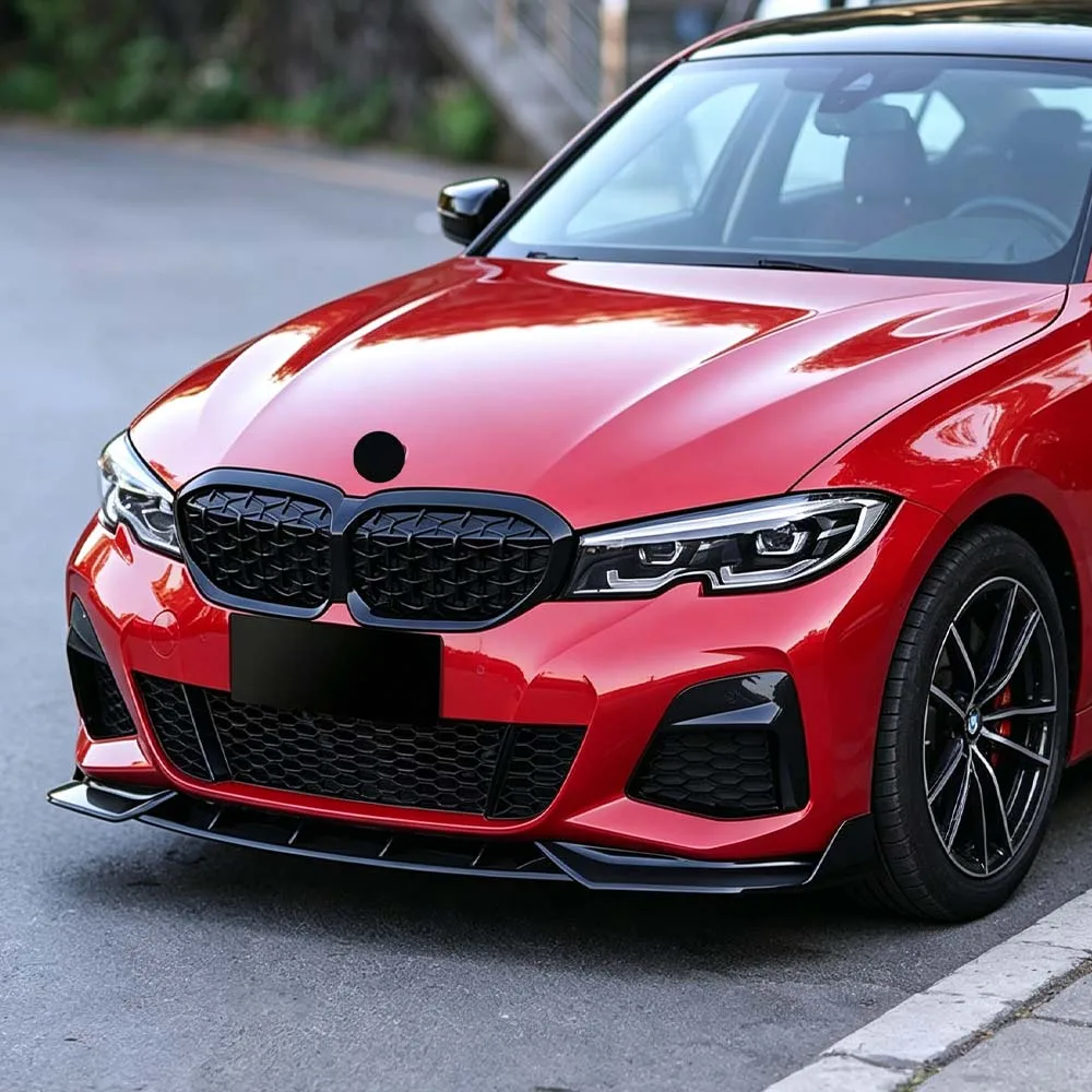 

For BMW 3 Series G20 G21 320i 330i 318i M-Pack 2019-2022 Car Front Bumper Lip Chin Splitter Spoiler Trim Styling Body Kit Tuning