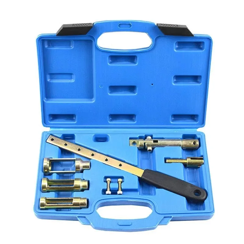 8PCS Adjustable Valve Spring Compressor Tool Kit Engine Valve Spring Remover Installer Set with Valve Pliers Puller