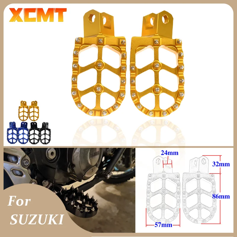 Foot Peg Footrest For SUZUKI DRZ400 DR-Z400E DR-Z400S DRZ400SM RM125 RM250 RM250Z RMX250 Footpeg Foot Rest Motocycle Accessories