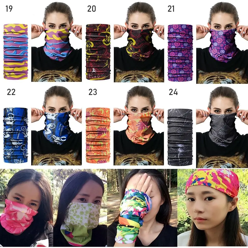 Outdoor Cycling Headband Mask Climbing Hiking Scarf Sport Headwear Men Women Bandanas Motorcycle Turban Hand Band Magic Scarves