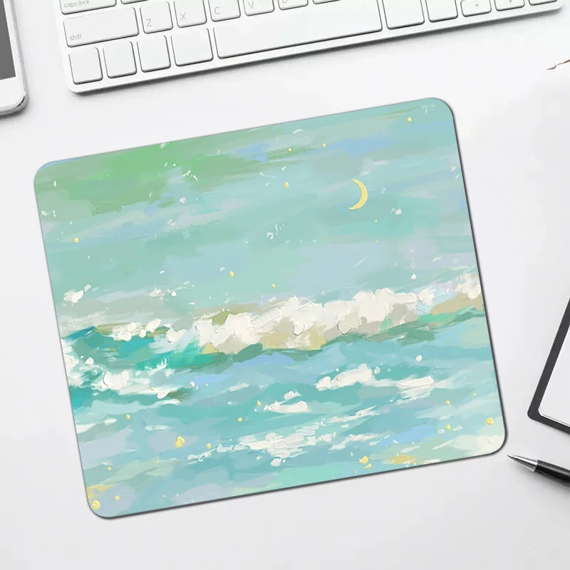 

Oil Painting Small Mouse Pad 18x22cm Computer Mousepads Office Mousepad Art Keyboard Mat Gamer Mouse Pads Desk Mats