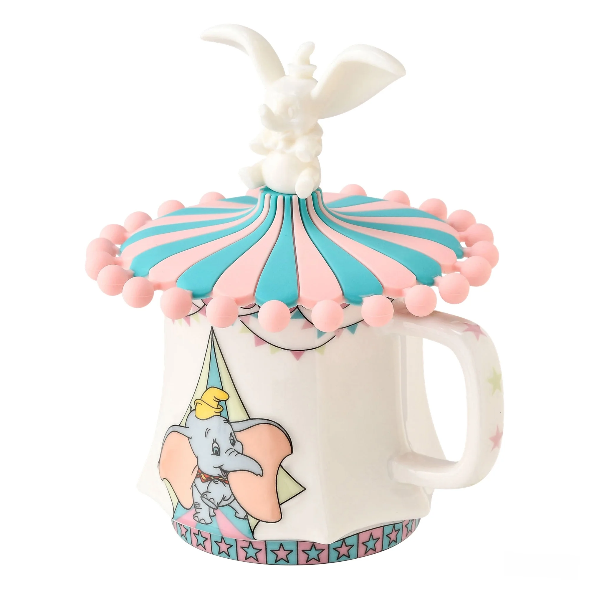 

Француфранский цирковой персонаж, силиконовая термостойкая крышка для кружки, оригинальная покраска, миниатюрный дизайн слона, аксессуары для напитков