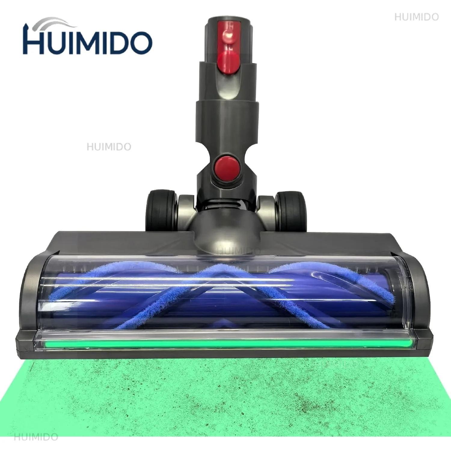 Quick Release Motorhead Cleaner Replacement Head Compatible with Dyson V12 Detect Slim V10 Digital Slim Vacuum Cleaner LED Light