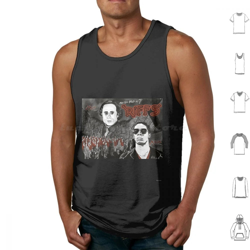 La banda Riffs de la película. Camisetas sin mangas Chaleco sin mangas Gangs Fights Nyc Bronx Ny Coney Island Película 1979 Street