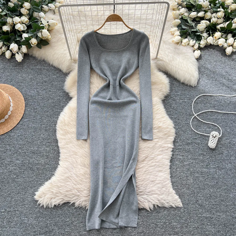 Chic vintage strass collo quadrato sottile elegante fata moda coreana Boho vestito estivo abbigliamento donna